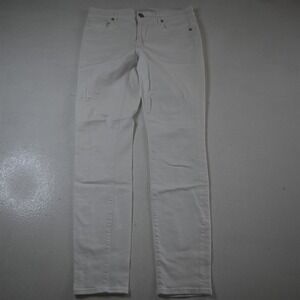 LOFT 6 / 28 Modern Skinny‎ White Stretch Denim Womens Jeans